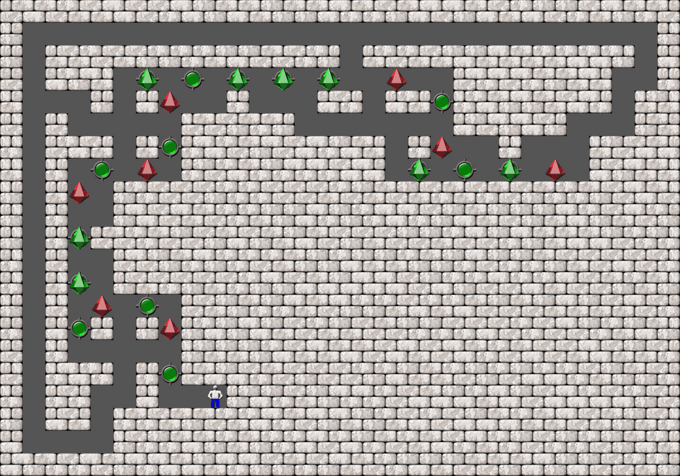 Sokoban Bugs550 collection level 145